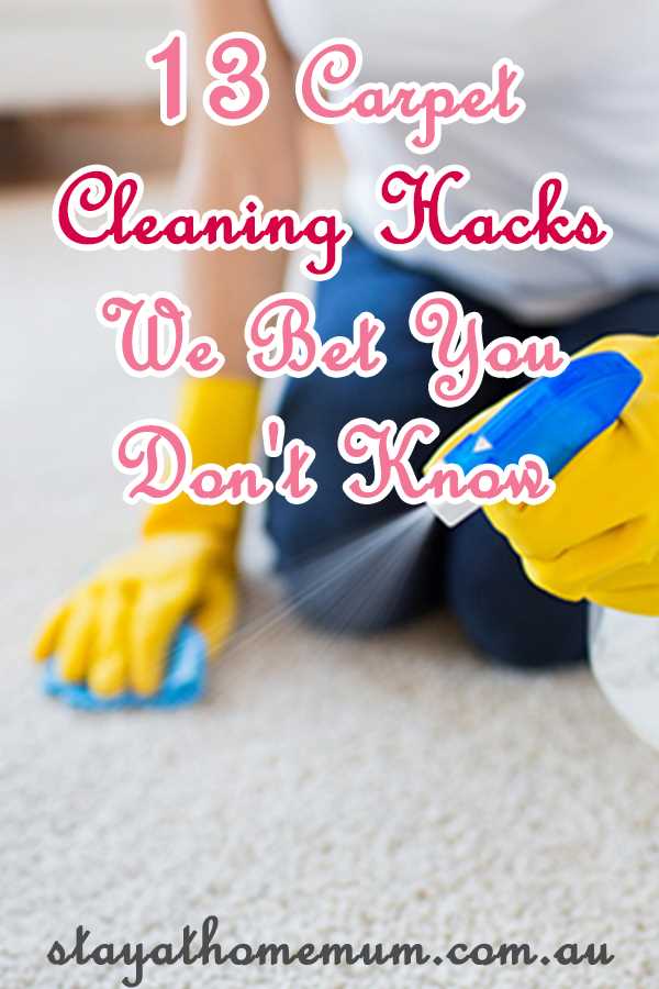 Essential Carpet Cleaning Hacks