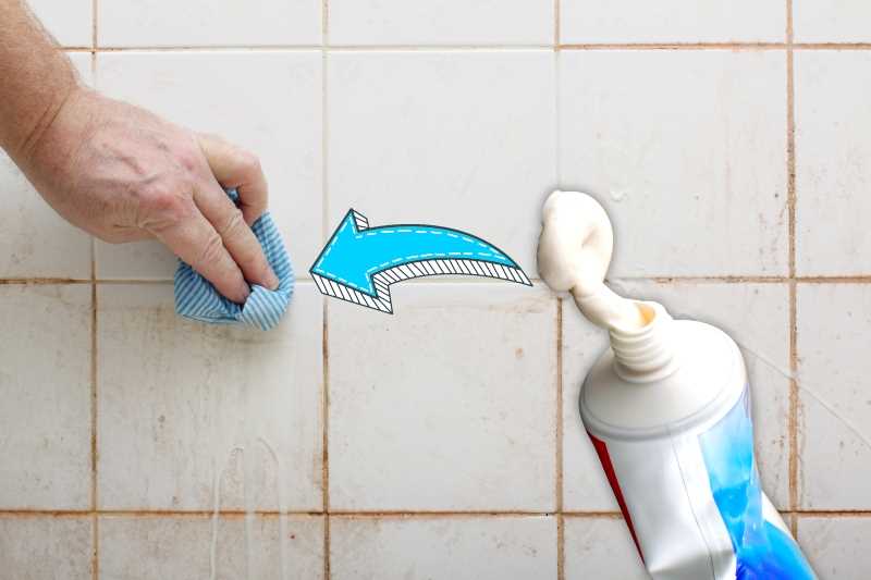 7. Clean the grout