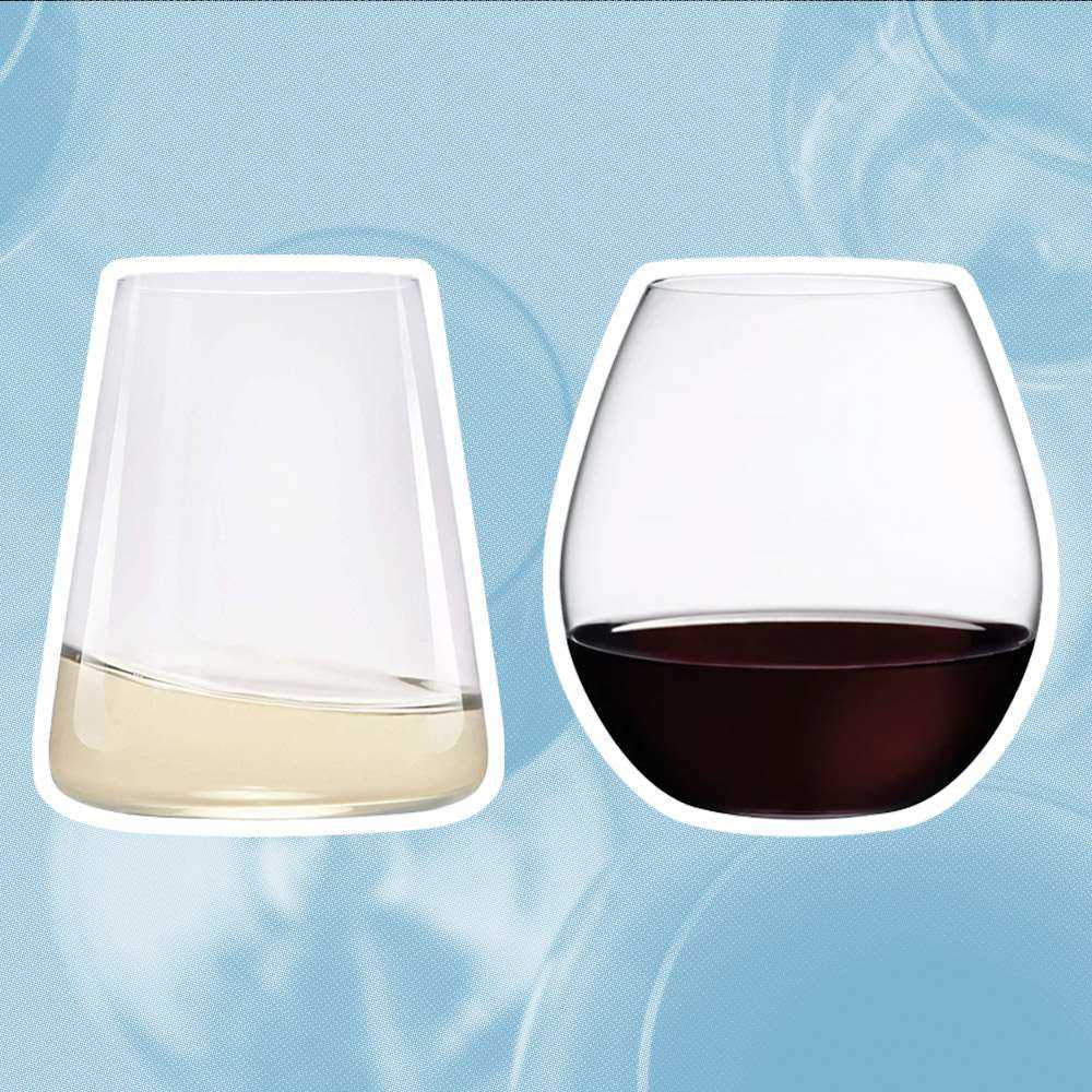 2. White Wine Glasses