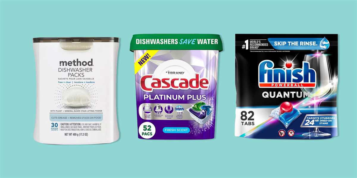 4. Choose the right dishwasher tablet