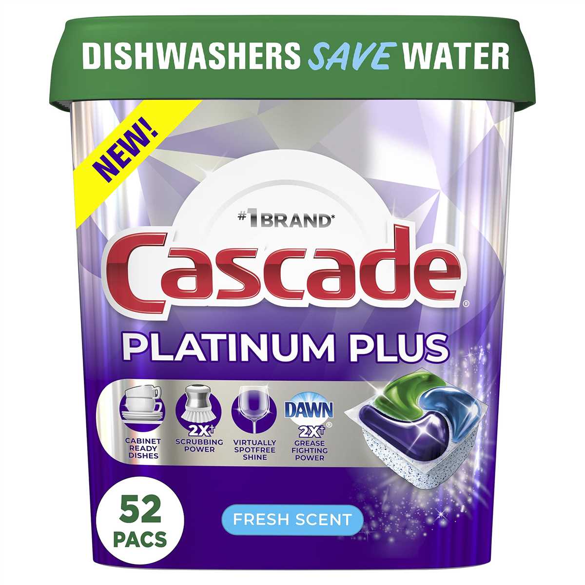 3. Place the fragrance-free dishwasher pod in the detergent dispenser:
