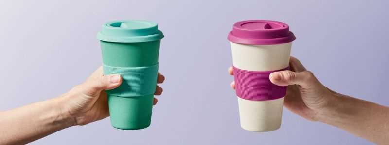 2. Glass Cups with Silicone Sleeves