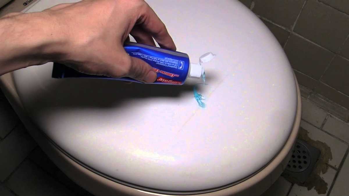 Applying Toothpaste to the Scratched Plastic