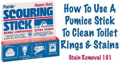 5. Keep the pumice stone and toilet wet