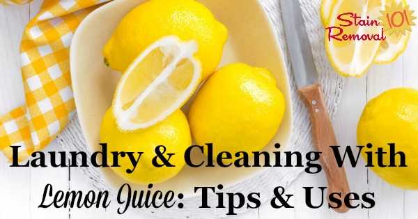 Ways to Use Bottled Lemon Juice for Cleaning