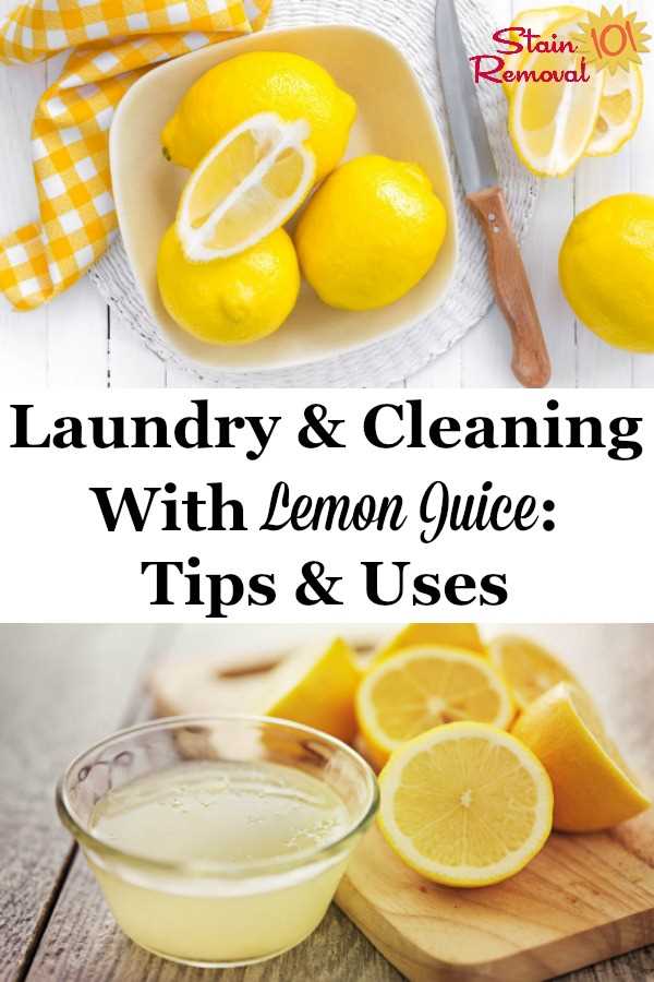 Tips for Using Lemon Juice in the Washing Machine: