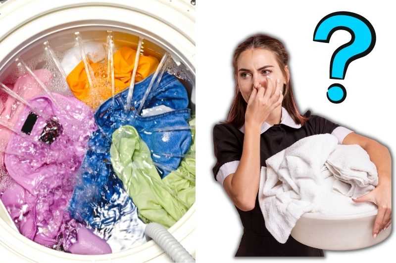 Why do odours occur in hard water laundry?