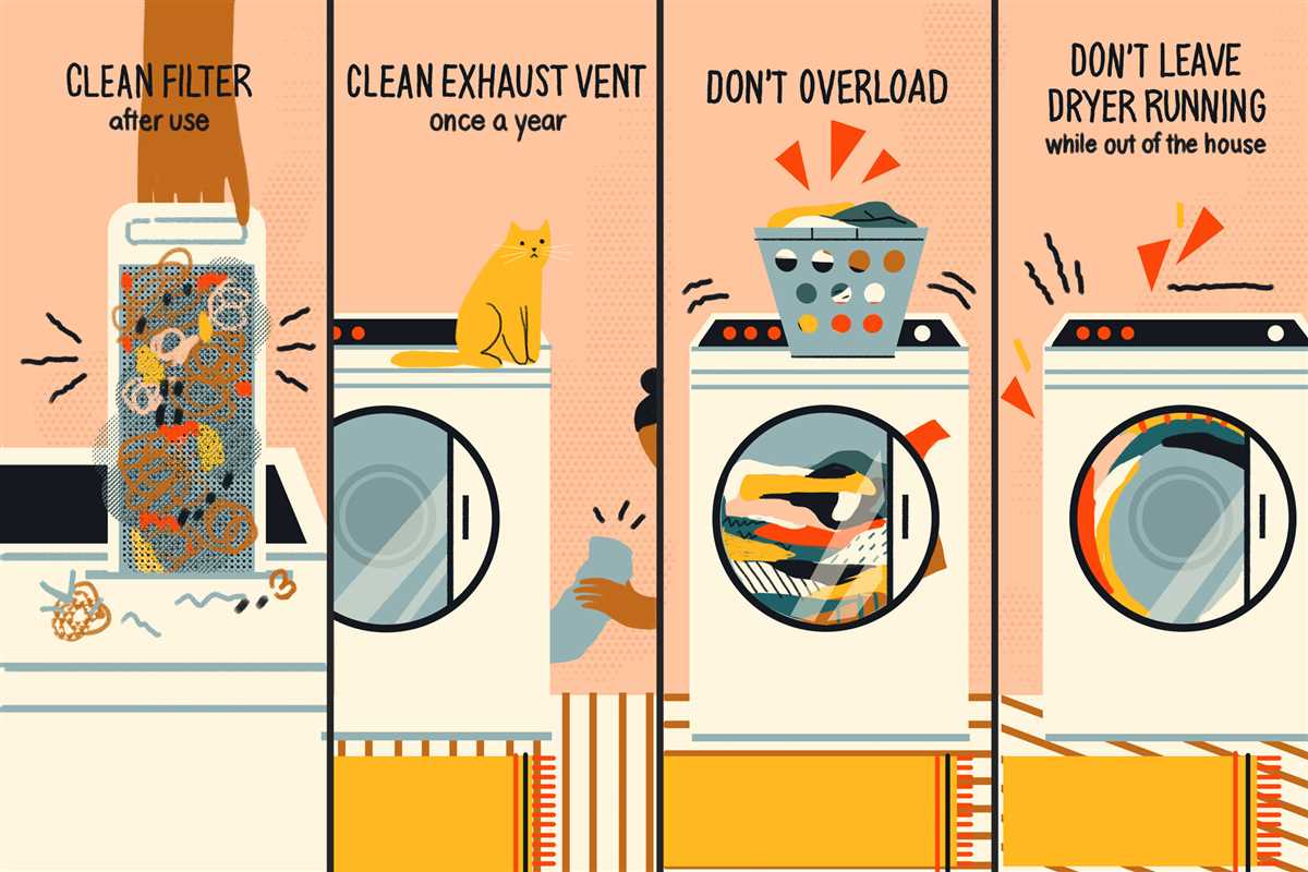 4. Avoid overloading the washing machine