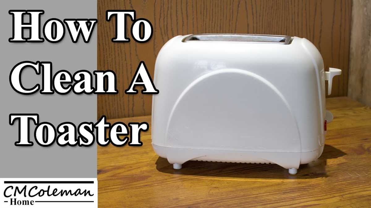 Preparing the Toaster for Cleaning