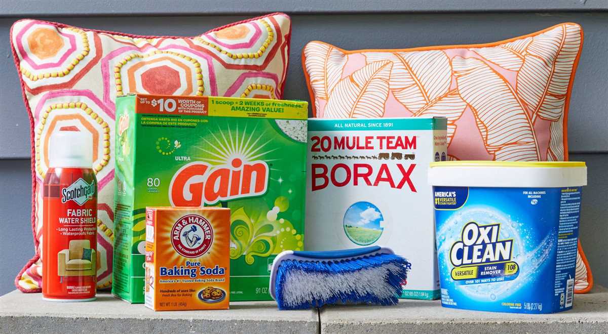 Here's how you can clean your outdoor cushions with a gentle soap solution: