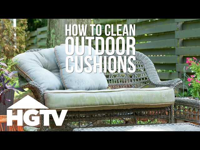 How to Clean Outdoor Cushions Easily