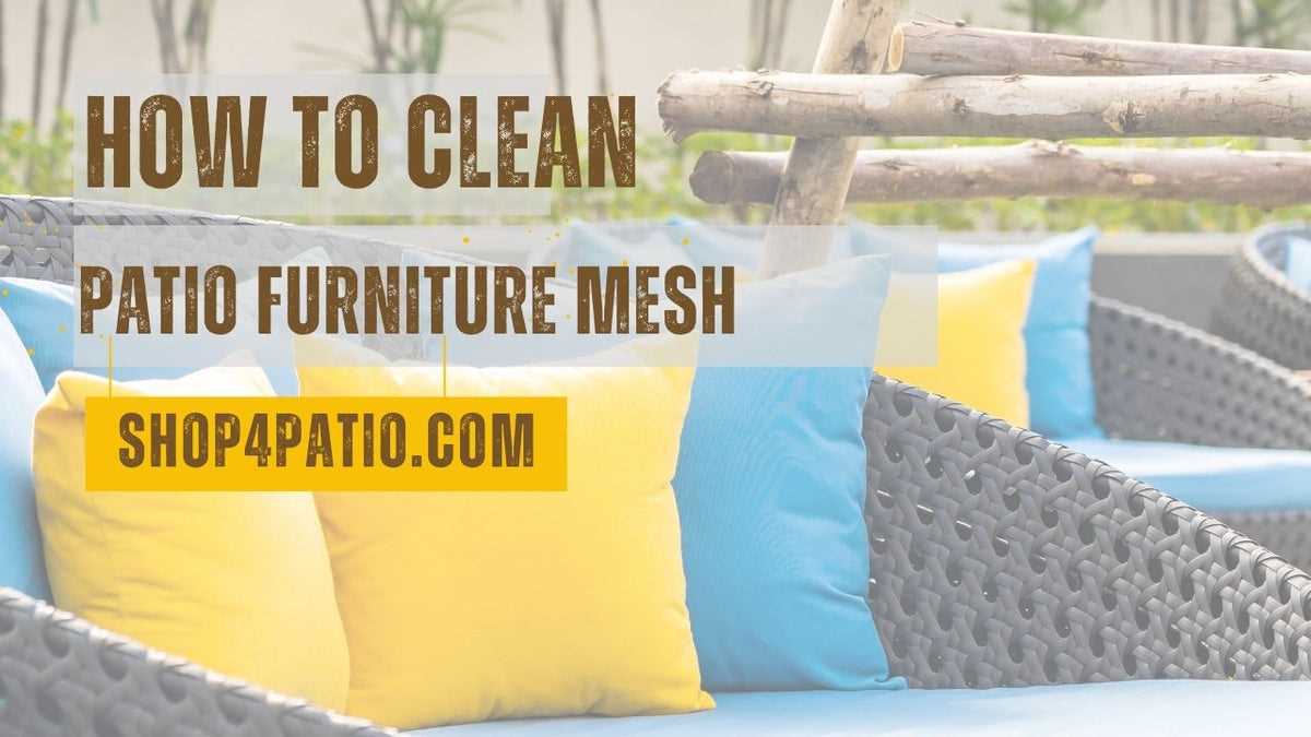 Cleaning Different Types of Patio Furniture