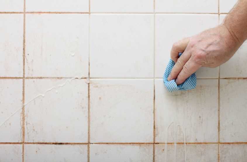 Mop with warm water and mild detergent