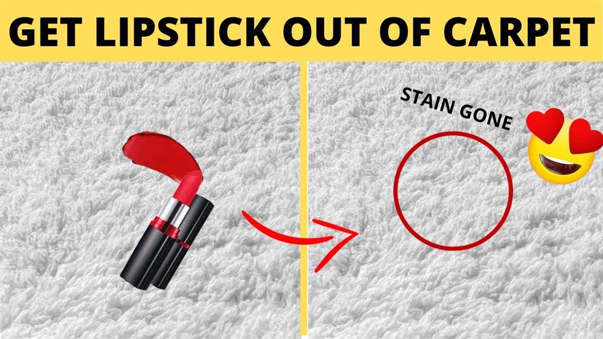 Tips for Removing Lipstick Stains from Carpet