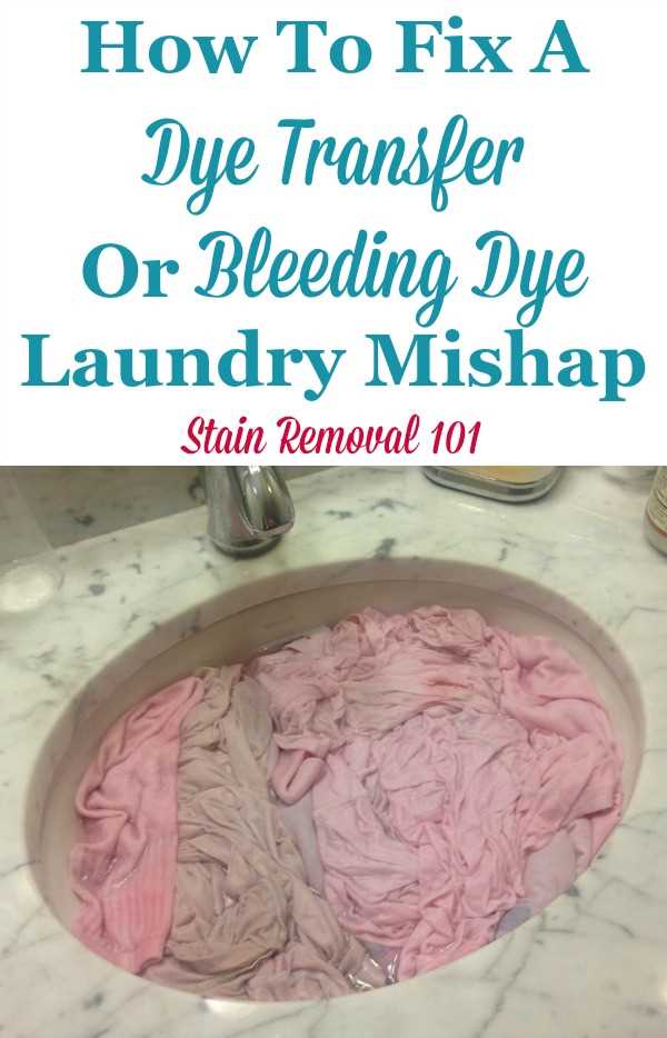 3. Treat with stain remover