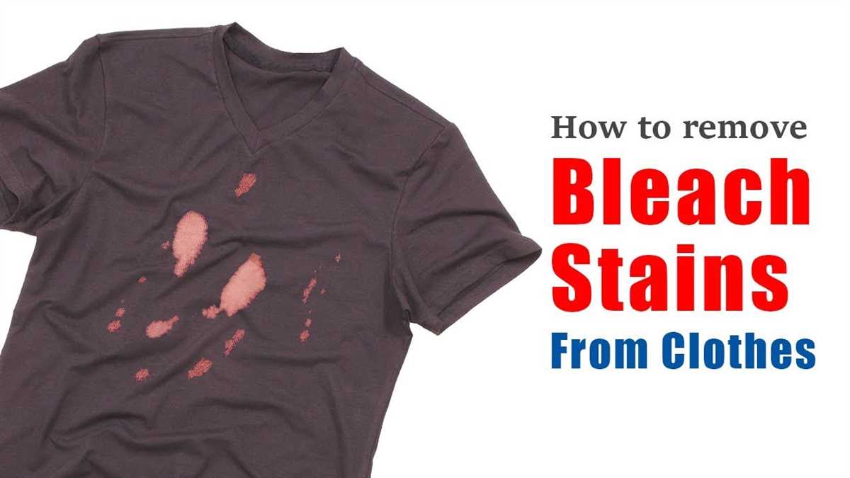 Tips for Avoiding Bleach Stains on Clothes