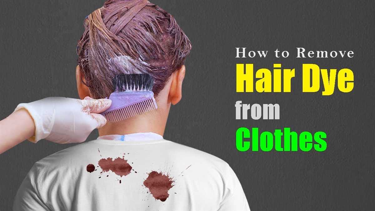 Natural Ways to Remove Hair Dye Stains from Clothes