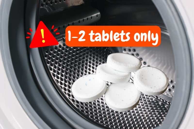 Step 2: Adding Denture Tablets to the Washing Machine