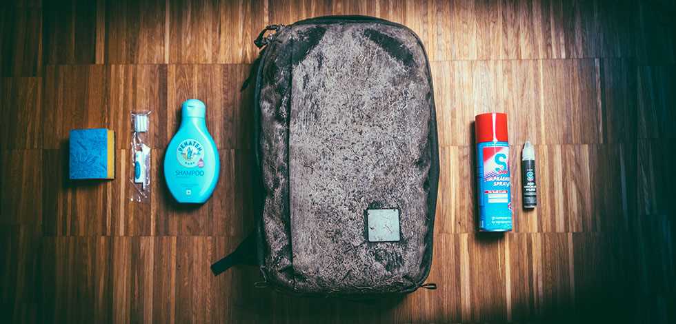 Preparing the Backpack for Washing
