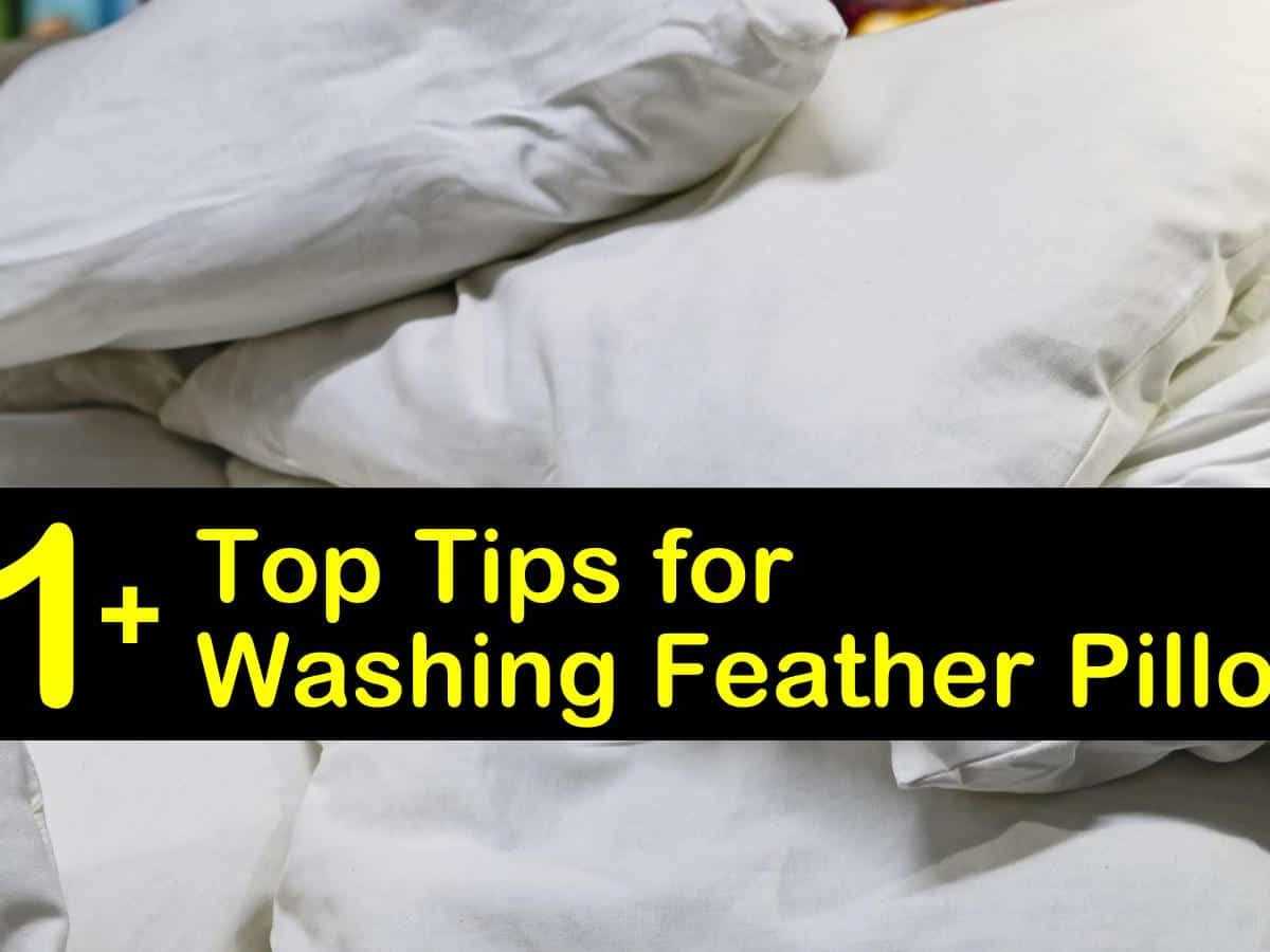Preparation for Washing Duck Feather Pillows