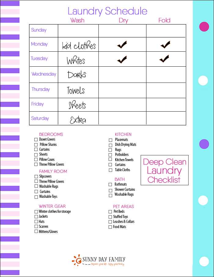 Plan Your Laundry Schedule Effectively