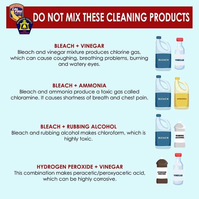 5. Bleach and Rubbing Alcohol
