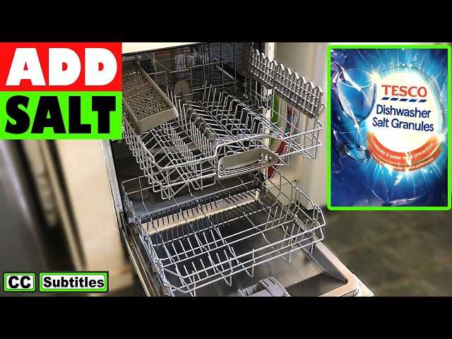 How often should you refill the salt in your dishwasher?